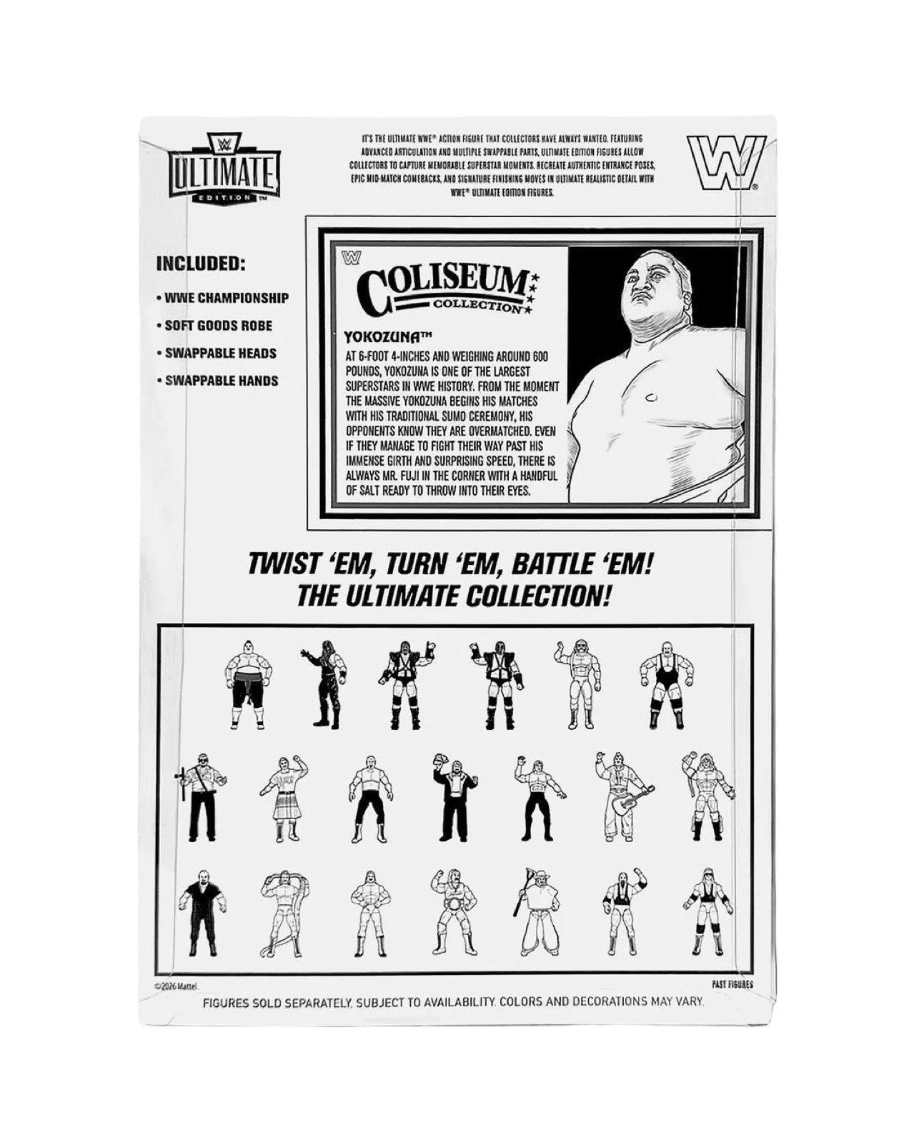 WWE Mattel Ultimate Edition Coliseum Collection Ringside Exclusive - Yokozuna (Pre-Order)