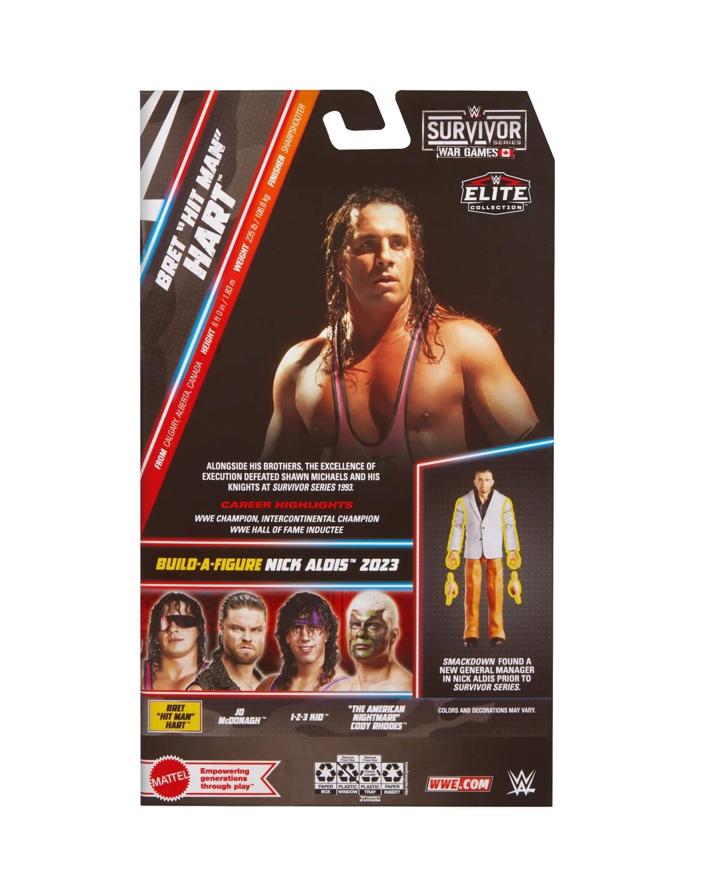 WWE Elite Survivor Series 2025 - Bret "Hit Man" Hart