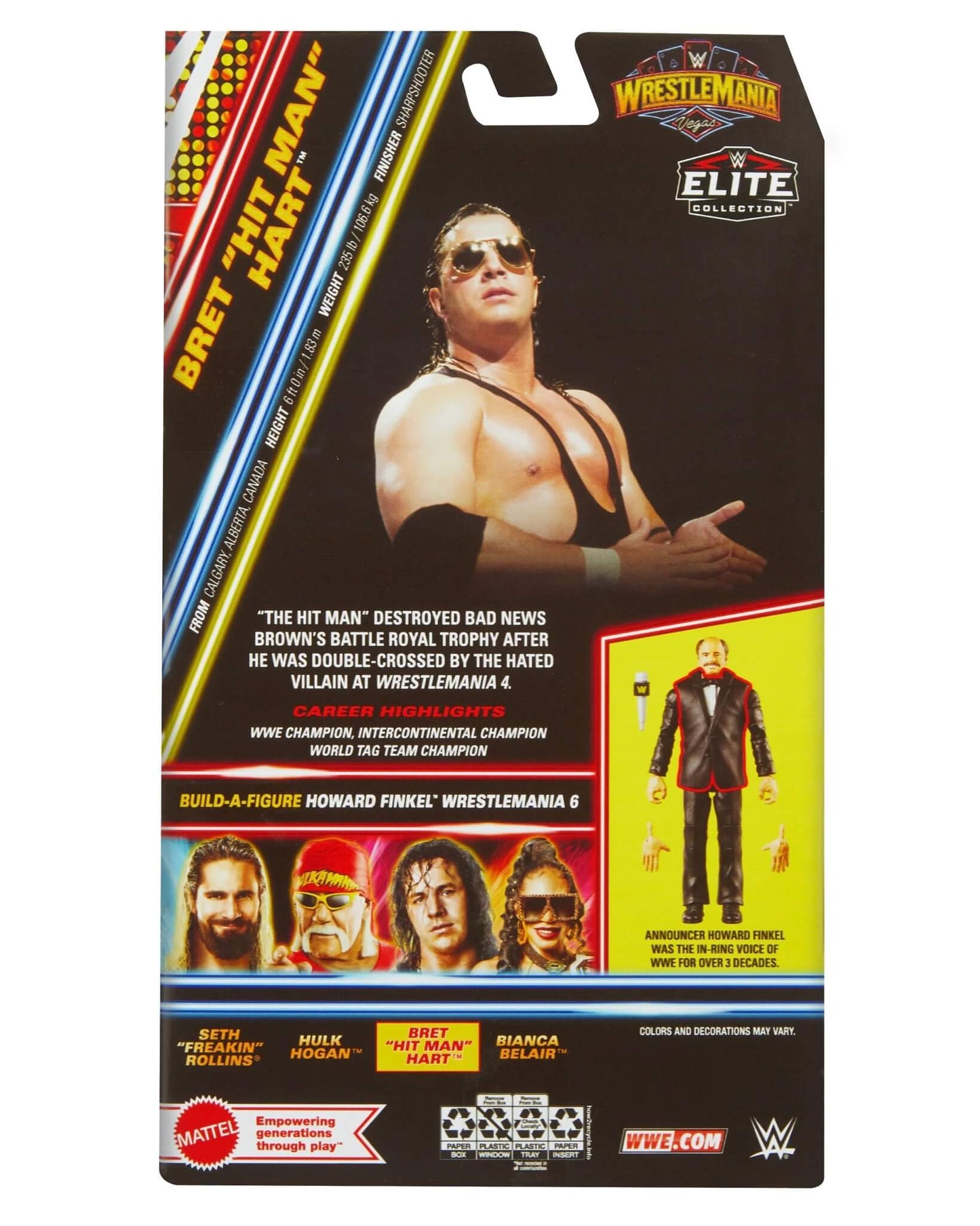 WWE Elite WrestleMania 2024 - Bret "Hit Man" Hart