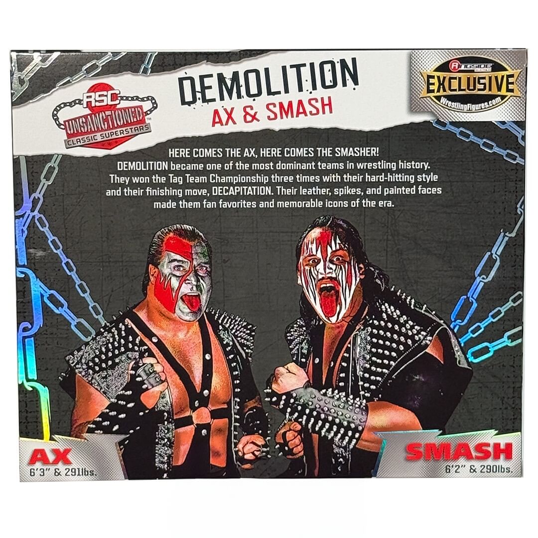WWE Unsanctioned Classic Superstars (Ringside Exclusive) - Demolition: Ax & Smash (Rot & Silber)