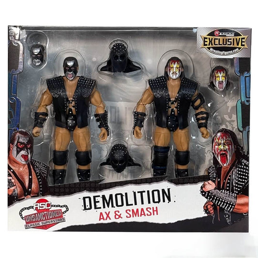 WWE Unsanctioned Classic Superstars (Ringside Exclusive) - Demolition: Ax & Smash (Schwarz & Gelb)
