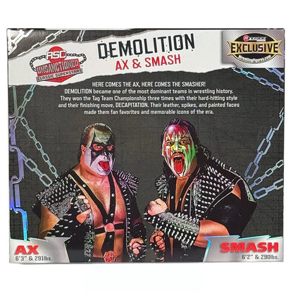WWE Unsanctioned Classic Superstars (Ringside Exclusive) - Demolition: Ax & Smash (Schwarz & Gelb)