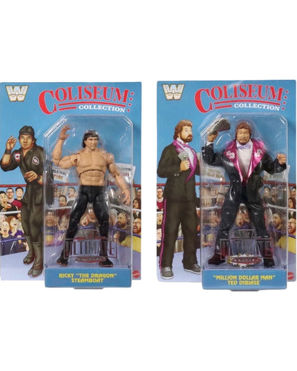 WWE Mattel 2024 Ultimate Edition Coliseum Collection Serie 5 2-Pack - Ricky "The Dragon" Steamboat & "The Million Dollar Man" Ted DiBiase
