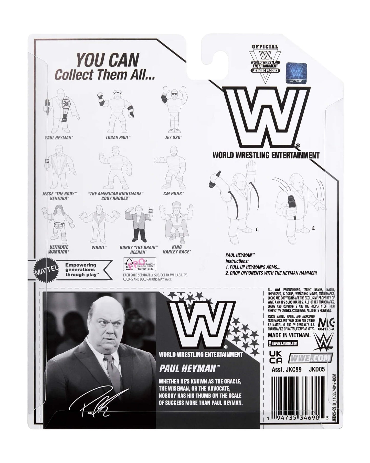 WWE 2026 Retros Wave 2 Ringside Exclusive - Paul Heyman