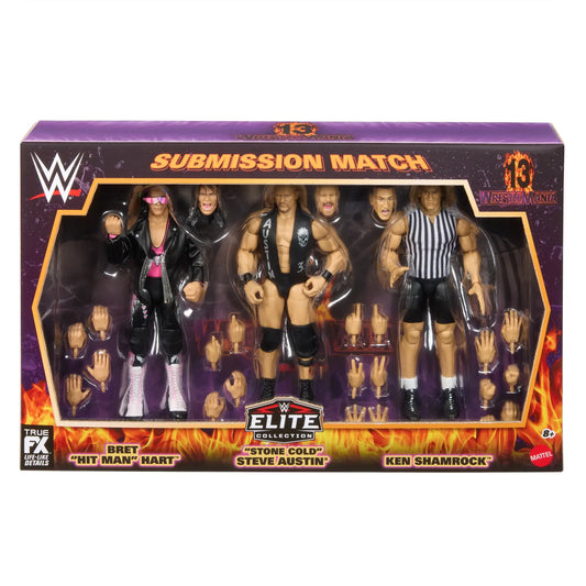WWE Elite WrestleMania 13 "Submission Match" 3-Pack