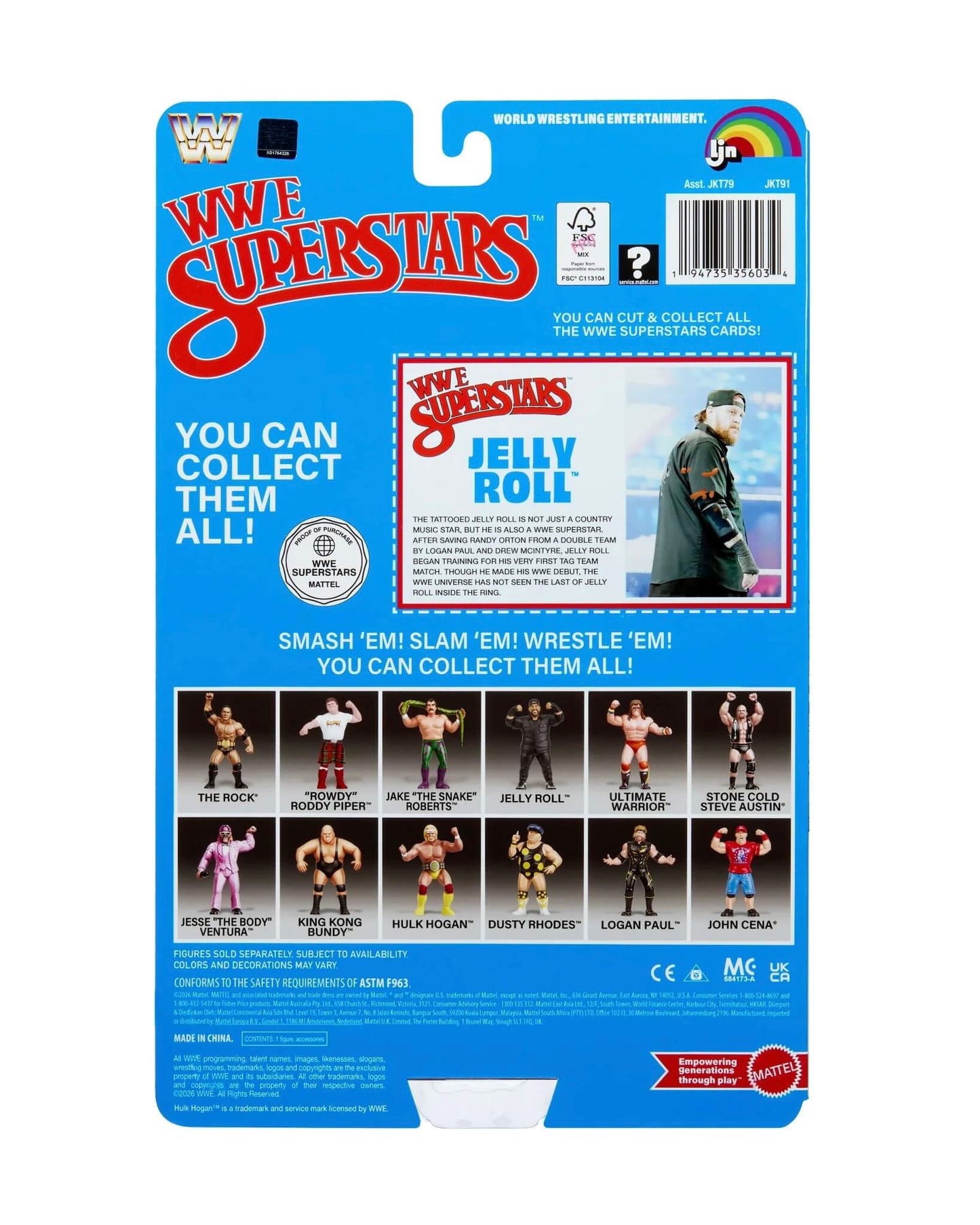 WWE Mattel LJN Superstars Serie 3 - Jelly Roll
