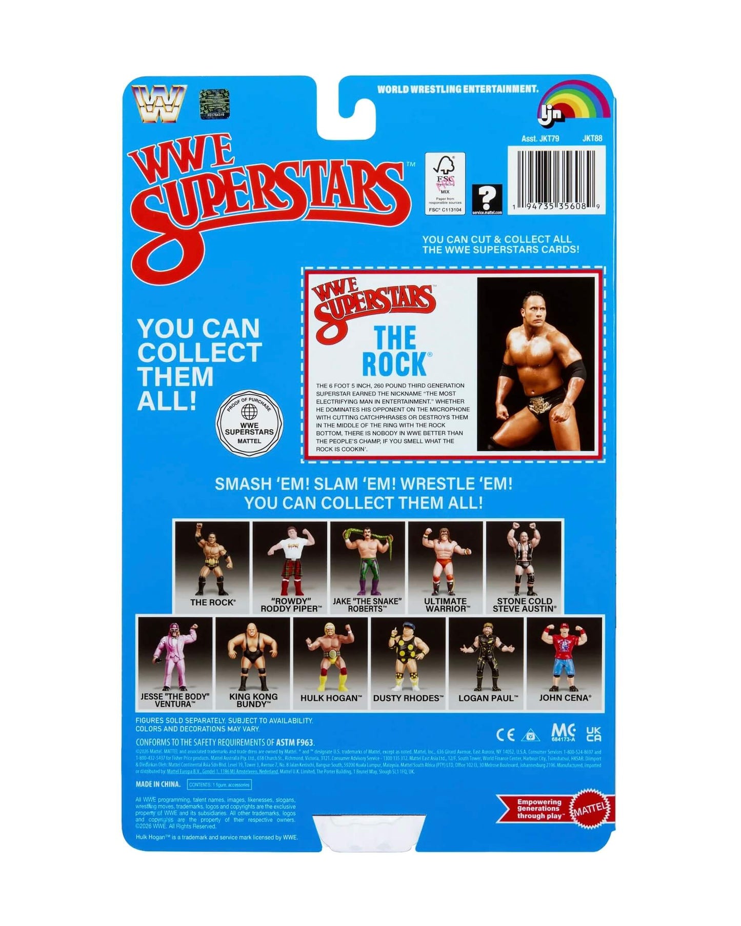 WWE Mattel LJN Superstars Serie 3 - The Rock