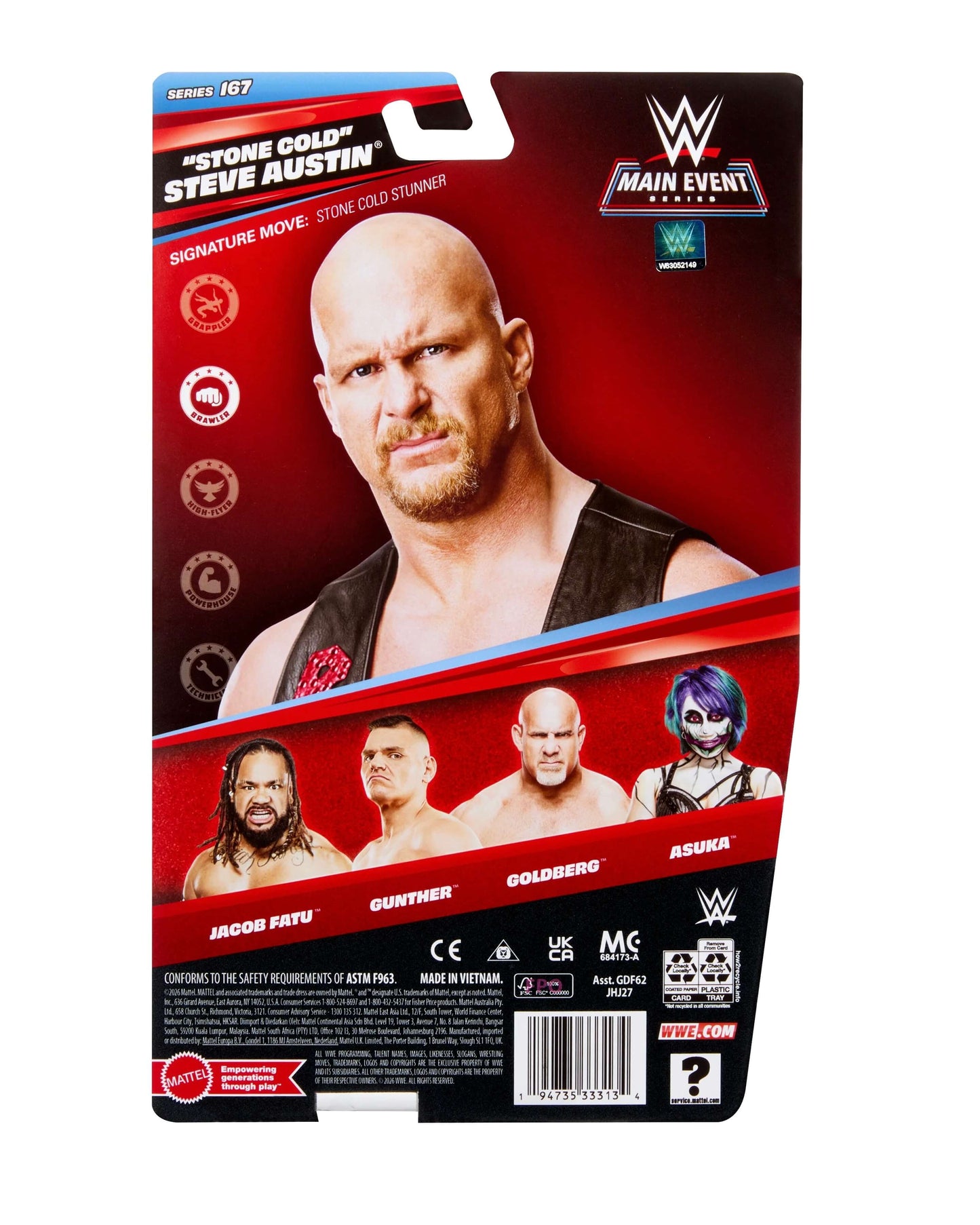 WWE Mattel Main Event 167 - "Stone Cold" Steve Austin
