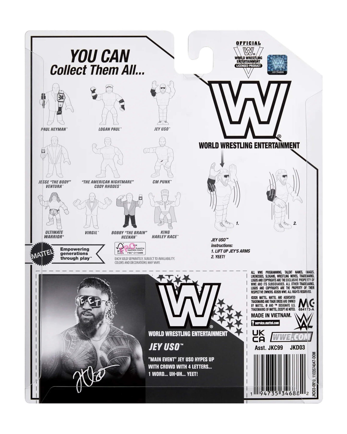 WWE 2026 Retros Wave 2 Ringside Exclusive - Jey Uso