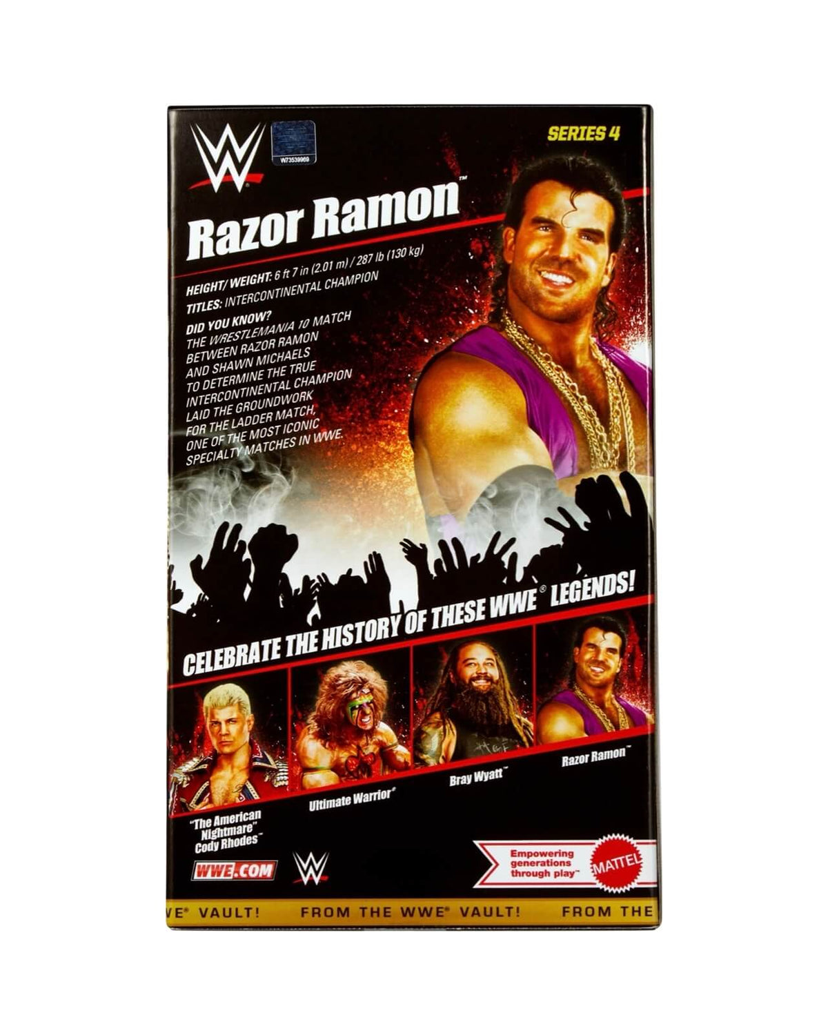 Skateboard Razor Ramon WWE Elite From the Vault 4 - Razor Ramon – Wrestling Figuren Shop