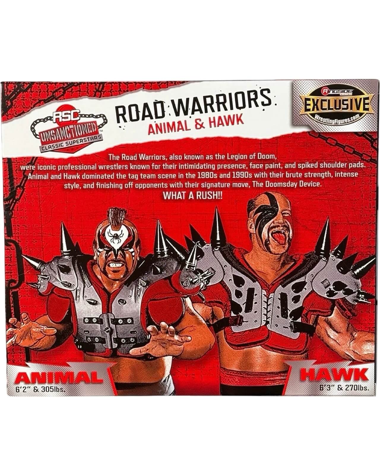 WWE Unsanctioned Classic Superstars (Ringside Exclusive) - Road Warrior: Animal & Hawk (graue Variante)
