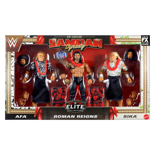 WWE Elite Samoan Dynasty 3-Pack (Exclusive) - Afa, Sika & Roman Reigns