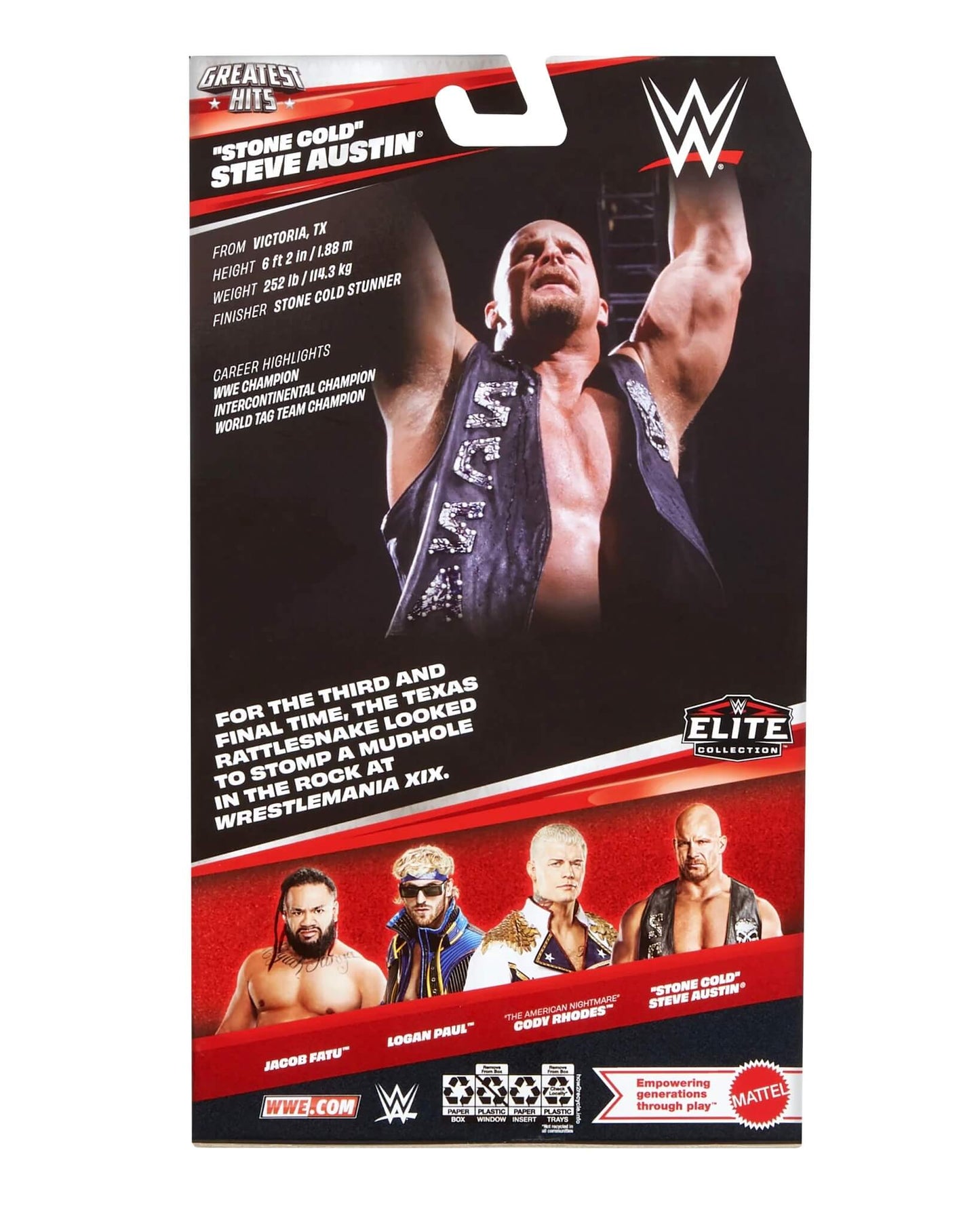 WWE Elite Greatest Hits 9 - "Stone Cold" Steve Austin