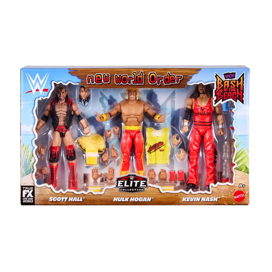 WWE Mattel Elite Bash at the Beach 3-Pack: Hulk Hogan, Scott Hall & Kevin Nash